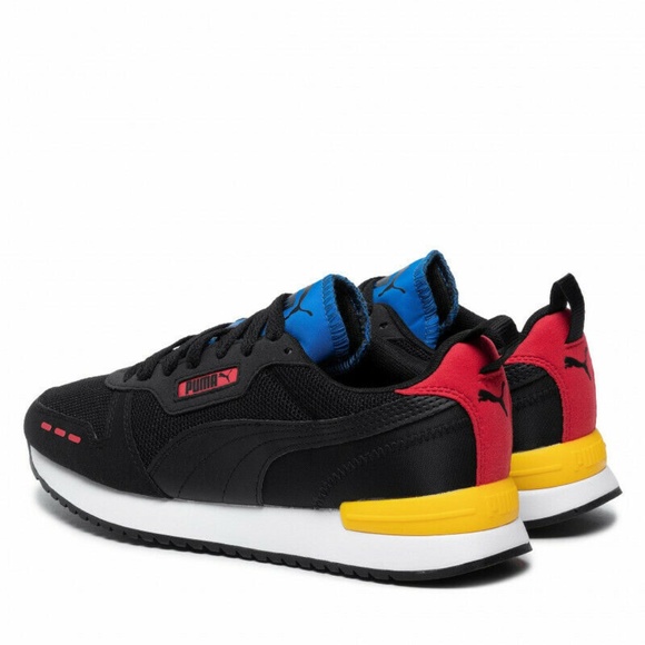 Puma R78 Low Top Mens Casual Lifestyle Shoes Black Red 373117-38 NEW Sz 12 main image 8